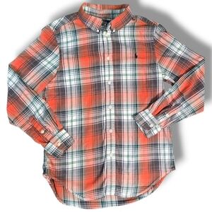 Ralph Lauren | Youth Boys Classic Fit 100% Cotton Plaid Button Down Shirt